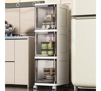 Generisch Portaoggetti Gap Con Ruote - Carrello Salvaspazio per Bagno Cucina e Soggiorni Multifunzionale per Camera da Letto Design Compatto e Pratico