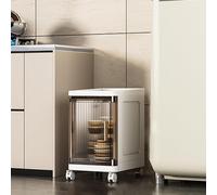 Generisch Portaoggetti Gap Con Ruote - Carrello Salvaspazio per Bagno Cucina e Soggiorni Multifunzionale per Camera da Letto Design Compatto e Pratico