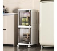 Generisch Portaoggetti Gap Con Ruote - Carrello Salvaspazio per Bagno Cucina e Soggiorni Multifunzionale per Camera da Letto Design Compatto e Pratico