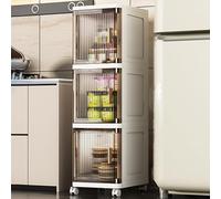 Generisch Portaoggetti Gap Con Ruote - Carrello Salvaspazio per Bagno Cucina e Soggiorni Multifunzionale per Camera da Letto Design Compatto e Pratico