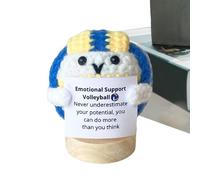 Generisch Positive Crochet Inspirational Handmade Crochet Ball - Positive Yarn Ball with Inspirational Quotes for Stress Relief, for Home Accessories and Workplace