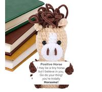 Generisch Positive Handmade Crochet Knitted Toy - Crochet Animals Amigurumi - Birthday Gift, Housewarming Gift, Christmas Stocking Gift, Friends, Family, Home, Room