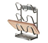 Generisch Pot Lid Holder - Multi-layer Space-Saving Stand - Storage Organiser for Pan and Pot Lids - For Kitchen Utensils and Chopping Board