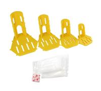 Generisch Poultry Leg Splint, Duck Brace Kit, 4 Piece with Support Alignment Design, Soft Adjustable with Secure Fixation Wrap, Animal Care Style Recovery Aid, Farm Use for Injury Support