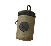 Generisch Practical Dog Waste Bag Dispenser with Zip Compartment, Training Accessories for Hygienic Walks in the Garden, Park, Everyday Life with Dogs (Green, 9 x 5.5 cm)
