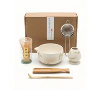 Generisch Premium Matcha Set - Complete Macha Accessories with Matcha Whisk, Matcha Bowl, and Matcha Sieve for Perfect Ted Matcha | Ideal for Beginners & Gifts