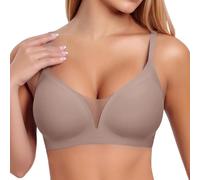 Generisch Primark Shop Online Women's Seamless Bra for Small Breasts and Large Breasts Non-Wired Push Up Bra with Soft Support (Grey, XL)