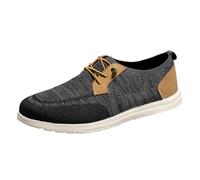 Generisch Pring Men's Shoes Lightweight Breathable Plus Size Casual Slip-On Casual Shoes for Everyday Use, black, 6 UK
