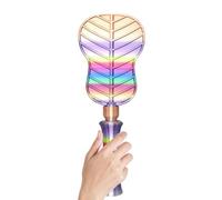 Generisch Print Telescopic Security for Easy Payment | Banana Leaf Fan Debit Card Holder - for Kids, Adults, Men, Women, Holiday, Daily Life, Travel, Shopping, Raves and Pranks, Blue rainbow, Siehe