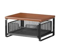 Generisch Printer Desk Stand - Two-tier Organiser, Adjustable Desk Stand | Double Tier Wood Metal Construction, Space Saving Design For Printers, Coffee Makers, Toasters And