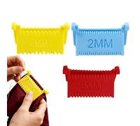Generisch Pro Hand Sewing Tool - Non-Slip Clip Ruler | 3 Piece Sewing Gauge | For Home Travel Fabric Collars Dresses Dress Guide Tailoring Measurement