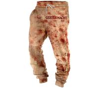 Generisch Problem Solved Sweatpants Men's Halloween Trousers Bloody Black Sports Trousers Jogging Bottoms Horror Bl Utspritzer Linen Trousers Long Slip-On Trousers Halloween Costume Lightweight