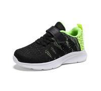 Generisch Product Category Girls' Trainers for Everyday Use as well as Comfortable Solid Construction with Lightweight Breathable Fashionable Shoe Look for Teenagers from 7 to 15 Years, Green, 1/1.5
