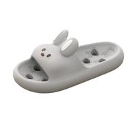 Generisch Product Category Guardian Women's Cartoon Rabbit Indoor Slippers - Lightweight Summer Slip On Shoes Unisex Style Everyday Relaxation Holiday, gray, 9 UK