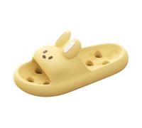 Generisch Product Category Guardian Women's Cartoon Rabbit Indoor Slippers - Lightweight Summer Slip On Shoes Unisex Style Everyday Relaxation Holiday, yellow, 8 UK