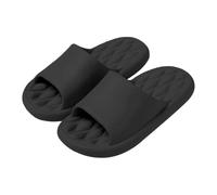 Generisch Product Category Men's Slippers Product Title Bath Slippers with Padded Sole for Comfortable Leisure Ideal for Feel-Good Moments, black, 11 UK