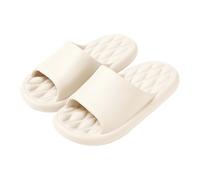 Generisch Product Category Men's Slippers Product Title Bath Slippers with Padded Sole for Comfortable Leisure Ideal for Feel-Good Moments, White, 7 UK