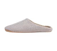 Generisch Product Category Men's Slippers - Slippers Plain Fabric Warm Inner Lining Non-Slip Soles Comfort Ideal for Cosy Interiors Cotton Comfort for Cosy Days, coffee, 7 UK