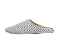 Generisch Product Category Men's Slippers - Slippers Plain Fabric Warm Inner Lining Non-Slip Soles Comfort Ideal for Cosy Interiors Cotton Comfort for Cosy Days, navy, 11 UK