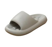 Generisch Product Category Men's Slippers, Summer Slippers, Comfortable Slippers with Soft Soles, Non-Slip Grip, Lightweight Flat Soles, Durable Thin Padding (Dark Grey, 45)