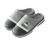 Generisch Product Category Product Name - Slippers for Men Winter Warm Slippers Soft Interior Warming Comfort - Luxury Slippers Ideal for Leisure, gray, 9 UK