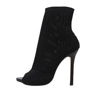 Generisch Product Category Women's Embassy Shape Wedding Party Style Shoes with Knot Compact Heel for Elegant Occasions is the Focus, black, 8 UK