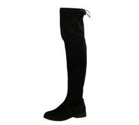 Generisch Product Category Women's Over-The-Boots - Product Title European International Trade Plain Flat Over-the-knee Boots for Women in Winter, black, 8.5 UK