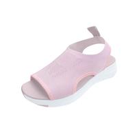 Generisch Product Category - Women's Sandals with Modern Platform Mesh Details - Summer Look for Women - Comfortable Everyday Sandals without Colour Specification, pink, 6 UK