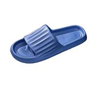 Generisch Product Classification Men's Slippers - Ventilated Soft Soles Slippers with Quick Drying Comfortable Flat Shoes for Shower Everyday - Massage Effect Breathable Non-Slip, darkblue, 7 UK