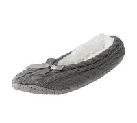 Generisch Product Classification Women's - Free Inner Warmth with Wool Fleece Velvet Cotton Soft Slippers for, gray, 8 UK