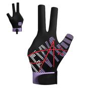Generisch Professional Billiard Gloves, Billiard Pool Cue Gloves | Unisex Sports Billiard Three-Finger Gloves - Billiard Equipment Made of Elastic Ice Silk for Amateur and Professional
