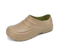 Generisch Professional non-slip kitchen clogs, work cooking shoes for chefs, service staff in the catering sector, khaki, 9 UK