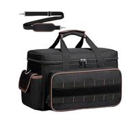 Generisch Professional Tool Carry Tote - 43 x 27 x 25 cm Rugged Utility Storage with Detachable Shoulder Strap Waist Support, Multi Pocket Equipment Holder | Jobsite Bag for Tradesman