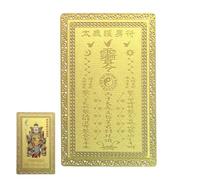 Generisch Prosperity Card for Chinese New Year, Copper Keepsake, Blessing Card for the Year of the Horse, For Happiness, Success, Decoration, Festive Occasions