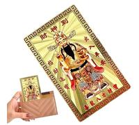 Generisch Prosperity God Protection Card - 2026 Portable God of Wealth as a Keepsake | Card | for Happiness Harmony Success Travel Home Decoration Celebration
