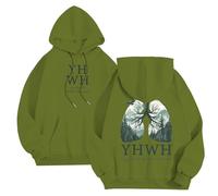 Generisch Pullover Men's Hoodies & Sweatshirts Casual Pullover Fleece Hoodie Soft Comfortable Lightweight Streetwear Fashion Loose Fit First Try Then Numbers Men, Army Green, L