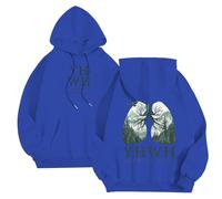 Generisch Pullover Men's Hoodies & Sweatshirts Casual Pullover Fleece Hoodie Soft Comfortable Lightweight Streetwear Fashion Loose Fit First Try Then Numbers Men, blue, L