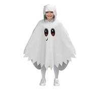 Generisch Pumpkin Ghost Costume Glow in The Dark Halloween Cape Ghost Fashion Hooded Poncho, Unisex Children's Pumpkin Costume Funny Halloween Costumes Pumpkin Costume Pumpkin Dress