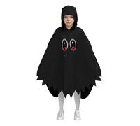 Generisch Pumpkin Ghost Costume Glow in The Dark Halloween Cape Ghost Fashion Hooded Poncho, Unisex Children's Pumpkin Costume Funny Halloween Costumes Pumpkin Costume Pumpkin Dress
