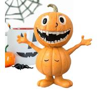 Generisch Pumpkin Man Figure - Pumpkin Men Sculpture Funny Figures | 16 cm / 6.3 Inch Resin Autumn Statue | Cute Resin Desktop Halloween & Thanksgiving Table Centrepieces for Home Decoration