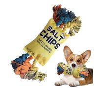 Generisch Puppy Chew Toy with Rope Knot, Interactive Tug of War Dog Toy, Indestructible Tug of War Chew Toy for Small Dogs, Pets, Cats and Kittens