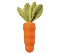 Generisch Puppy Teething Toy for Teething - Carrot Shape Made of Bite-Resistant Squeaky Rubber | Robust Chew Toy for Puppies, for Small and Medium Dog Breeds, for Biting Entertainment and as a