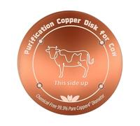 Generisch Pure Copper Water Clarifier - No More Algae Formation | Pasture Trough Metal Disc - 4 Inch Copper Purifier - Natural Ioniser for Dairy Cattle Drinking Systems Duck Tank Grazing Barrel