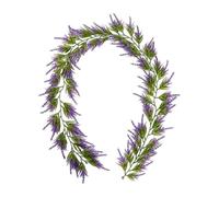 Generisch Purple Garland Decoration, 180 cm Artificial Plant Vine, Spring Fireplace Garland, Standard Size, for Wedding, Birthday, Party, Indoor, Outdoor, Bridal Shower, Wall Decoration, Artificial