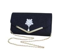 Generisch Purses, Wedding Handbag, 9.45 x 5.12 x 1.97 Inches Lightweight Stylish Design Chain Strap Included, Compact Magnetic Closure for Weddings, Parties, Date Nights and Girlfriend, black, Siehe