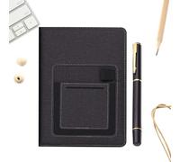 Generisch Quaderno E Penna Set | Blocco Note Multifunctional Retrò In Pelle Sintetica PU | Taccuino In Pelle Sintetica PU | Per Papà Adulto Viaggi Di Lavoro Uso Quotidiano Anniversari Campus