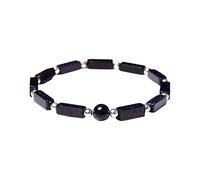 Generisch Quartz Precious Message Women Rings Natural Anti Gemstone Chakras Stretch Bracelets for Women Steel Stones Granny Beads Jewelry, one size, Crystal