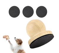 Generisch Quiet Dog Nail File - Wooden Scratching Board with 3 Interchangeable File Discs - Claw Sanding Board - For Grinding Claws and Large Animals, for Pets Such as Cats and Puppies
