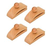 Generisch Quilt Clips - Beech Wood, 4-Piece Quilt Wall Holder, Multipurpose, Tapestry Clips with Reinforced Handle, Carpet Holder for Ceilings, Wall Hangings, Home, Bedroom, Living Room