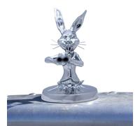 Generisch Rabbit Hood Orament Gunman - Vintage Metal Sculpture for Truck Hood Decorative 3D Rabbit Emblem for Cars Trucks Chrome Plated Cast Statue